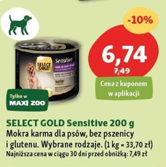 Maxi Zoo SELECT GOLD Sensitive 200 g oferta