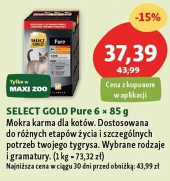 Maxi Zoo SELECT GOLD Pure 6 x 85 g oferta