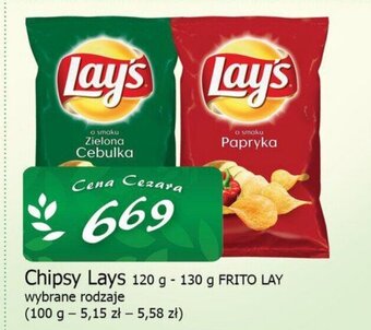 Cezar Delikatesy FRITO LAY Chipsy Lays 120 g - 130 g oferta