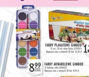 Stokrotka FARBY PLAKATOWE GIMBOO 12 szt. oferta