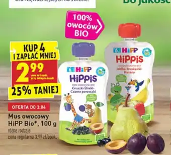 Biedronka Mus owocowy HiPP Bio 100g oferta