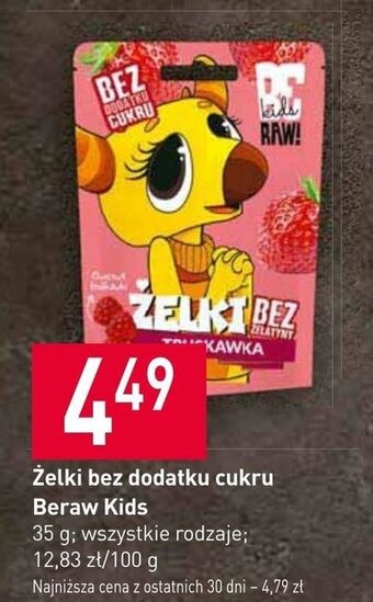 Stokrotka Żelki bez dodatku cukru Beraw Kids 35g oferta