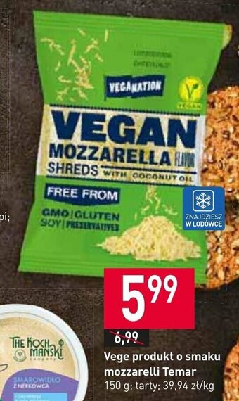 Stokrotka Vege produkt o smaku mozzarelli Temar 150 g oferta