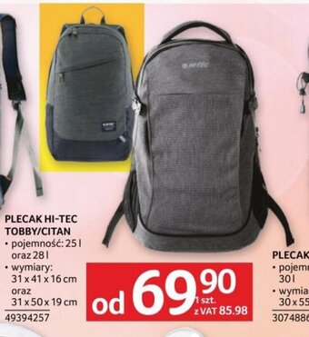 Selgros PLECAK HI-TEC TOBBY/CITAN oferta