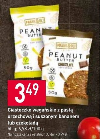 Stokrotka Ciasteczko wegańskie z pastą orzechową i suszonym bananem lub czekoladą 50g oferta