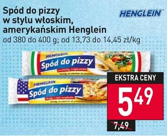 Stokrotka Spód do pizzy w stylu włoskim, amerykańskim Henglein 380-400g oferta