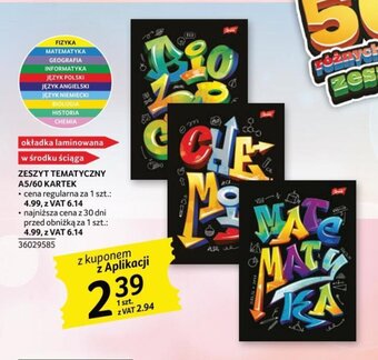 ZESZYT TEMATYCZNY A5/60 KARTEK