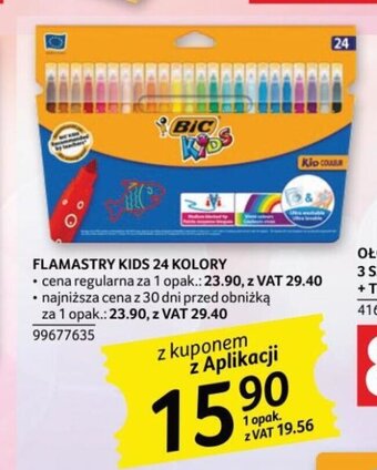 Selgros FLAMASTRY KIDS 24 KOLORY oferta