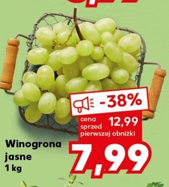 Kaufland Winogrona jasne 1 kg oferta