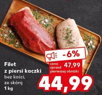 Kaufland Filet z piersi kaczki bez kości, ze skórą 1 kg oferta