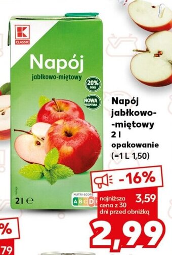 Kaufland Napój jabłkowo-miętowy 2l oferta