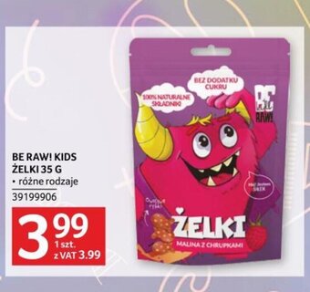 Selgros BE RAW! KIDS ŻELKI 35 G oferta