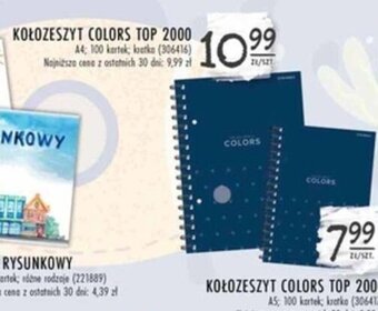 Stokrotka KOŁOZESZYT COLORS TOP 2000 oferta