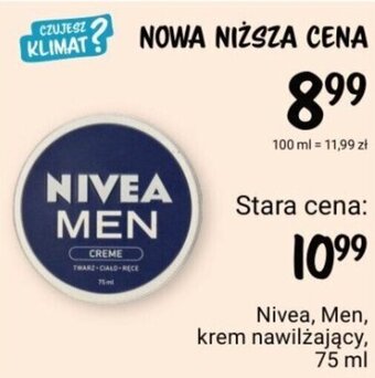 Rossmann Nivea, Men, krem nawilżający, 75 ml oferta