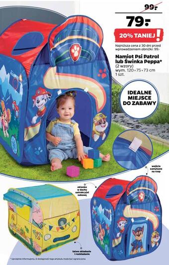 Netto Namiot psi patrol lub świnka peppa oferta