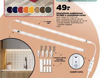 Netto Oświetlenie nadblatowe 18 smd z czujnikiem ruchu oferta