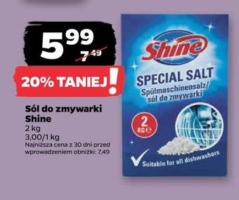 Netto Sól do zmywarki shine oferta