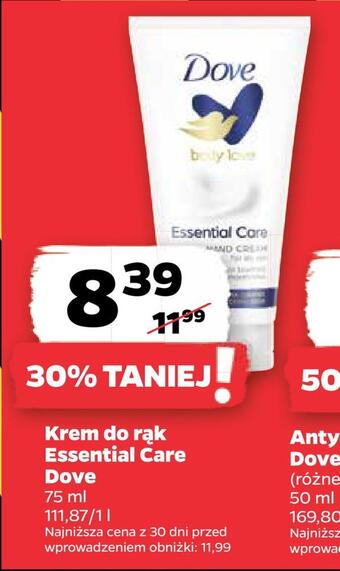 Netto Krem do rąk essential care dove oferta