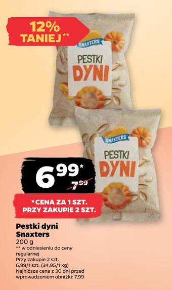 Netto Pestki dyni snaxters oferta