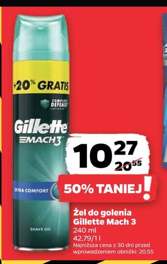 Netto Żel do golenia gillette mach 3 oferta