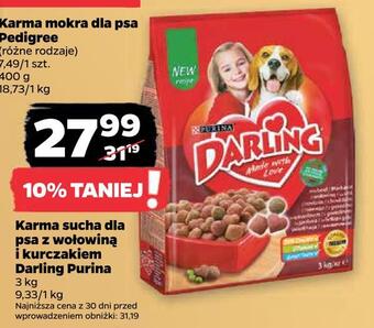 Netto Karma sucha dla psa z wołowiną i kurczakiem darling purina oferta