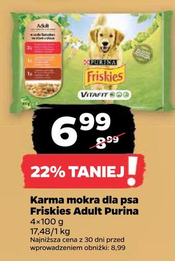 Netto Karma mokra dla psa friskies adult purina oferta