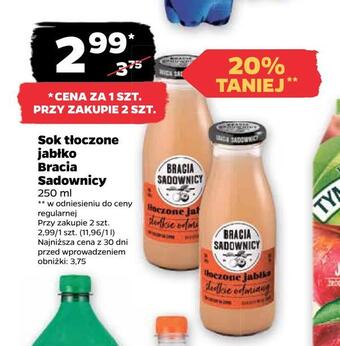 Netto Sok tłoczone jabłko bracia sadownicy oferta
