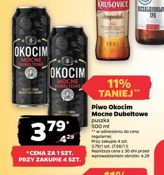 Netto Piwo okocim mocne dubeltowe oferta