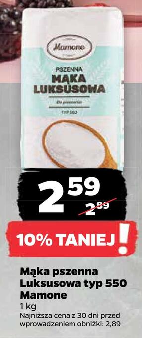 Netto Mąka pszenna luksusowa typ 550 mamone oferta