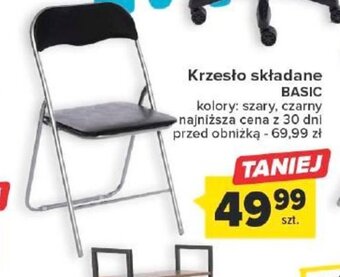 Carrefour Krzesło składane BASIC oferta