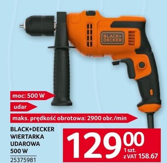Selgros Wiertarka udarowa black+decker oferta
