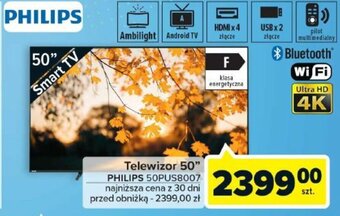 Carrefour Telewizor 50" PHILIPS 50PUS8007 oferta