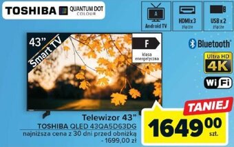 Carrefour Telewizor 43" TOSHIBA QLED 43QA5D63DG oferta