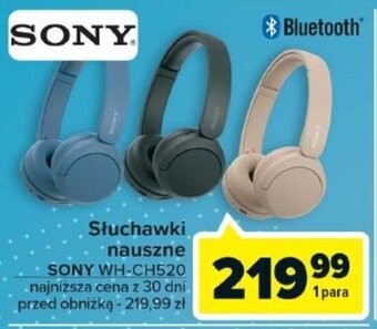 Carrefour Słuchawki nauszne SONY WH-CH520 oferta