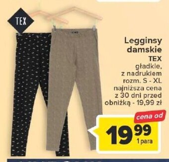 Carrefour Legginsy damskie TEX oferta