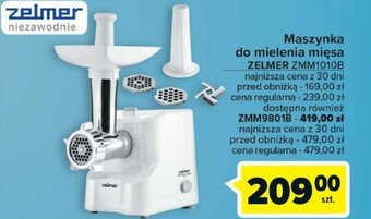 Carrefour Maszynka do mielenia mięsa ZELMER ZMM1010B oferta