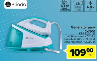Carrefour Generator pary KLINDO KSG2200-21 oferta