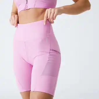 Decathlon Legginsy fitness damskie domyos krótkie oferta