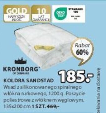 JYSK KRONBORG KOŁDRA SANDSTAD 135x200cm oferta
