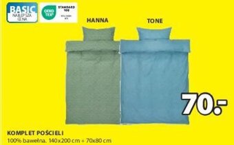 JYSK KOMPLET POŚCIELI 140x200 cm + 70x80 cm oferta