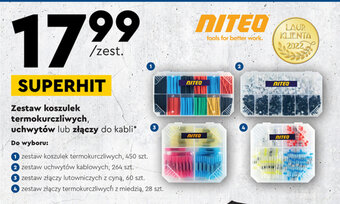 Biedronka Niteo Zestaw koszulek termokurczliwych, uchwytów lub złączy do kabli*. oferta