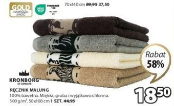 JYSK KRONBORG RĘCZNIK MALUNG 50x100cm oferta