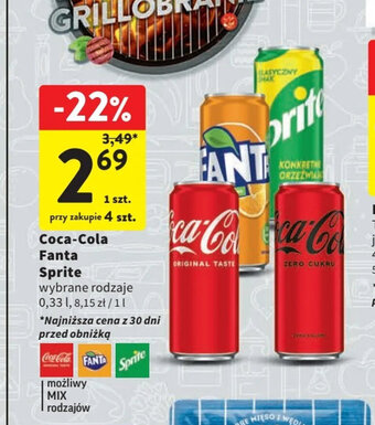 Intermarche Coca-Cola Fanta Sprite 0,33 l oferta