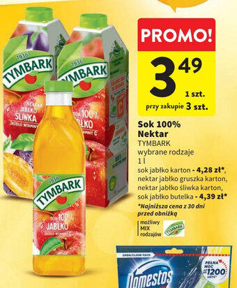 Intermarche Sok 100% Nektar 1 l oferta