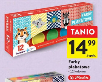 Farby plakatowe 12 kolorów