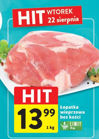 Intermarche Łopatka wieprzowa bez kości 1 kg oferta