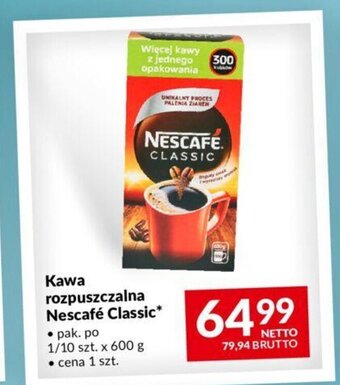 Makro Kawa rozpuszczalna Nescafé Classic* oferta