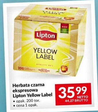 Makro Herbata czarna ekspresowa Lipton Yellow Label oferta