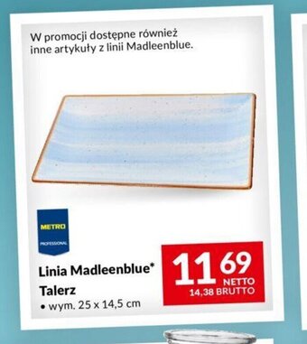 Makro Linia Madleenblue* Talerz oferta