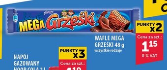 Eurocash WAFLE MEGA GRZEŚKI 48 g oferta
